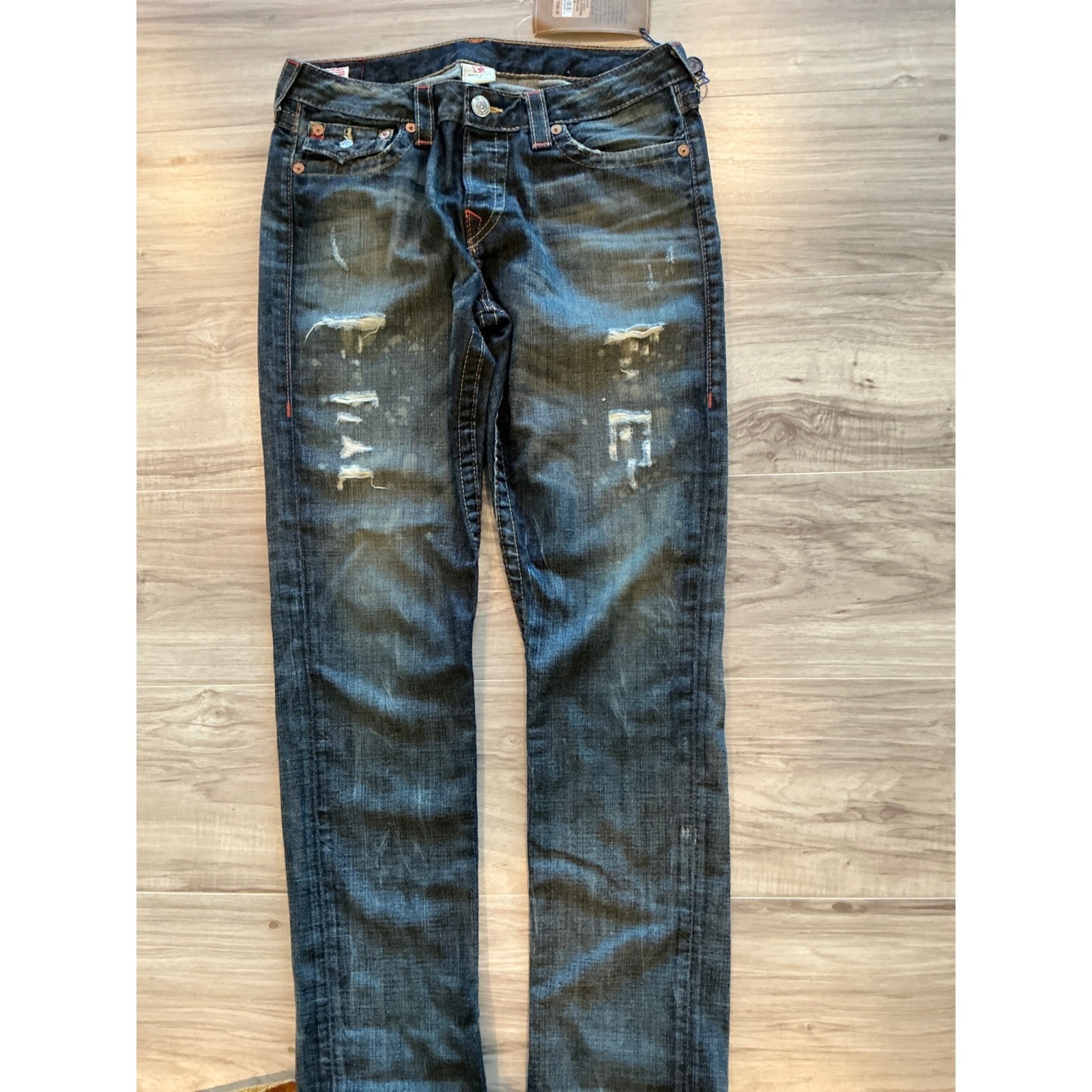 True Religion Cameron Boyfriend Women's Jeans 30 Granite New With Tags